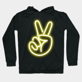 Neon Peace Sign Hoodie